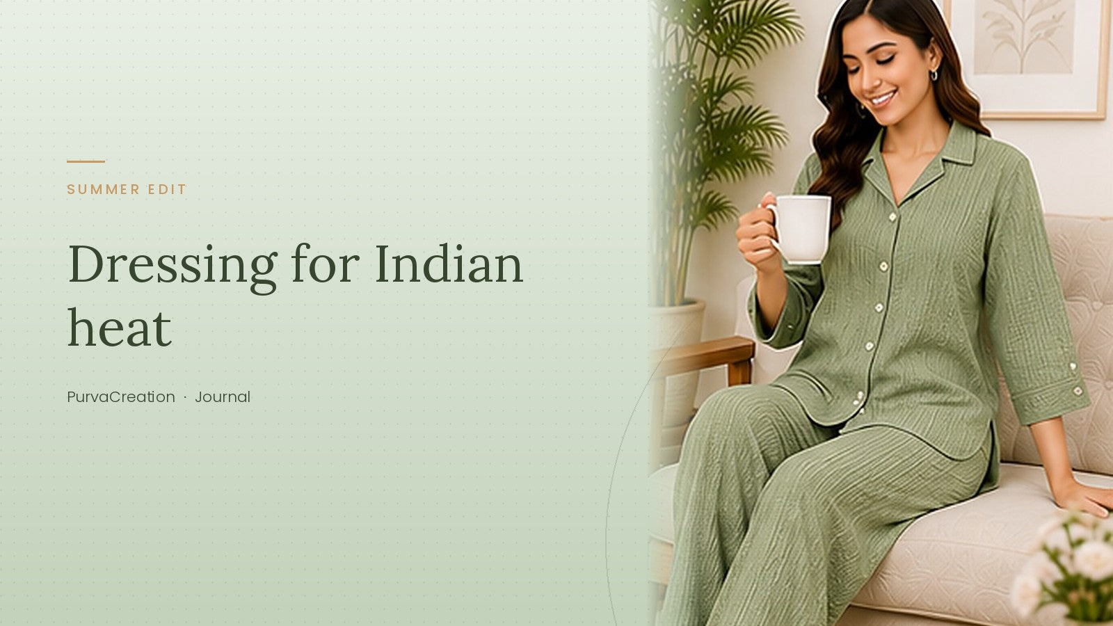 PurvaCreation Journal: Dressing for Indian heat, the summer edit